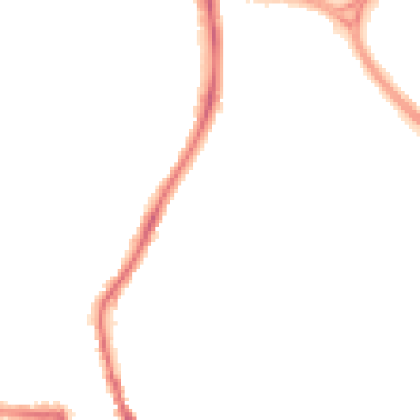 Night-time road noise heatmap for SN3 1BL