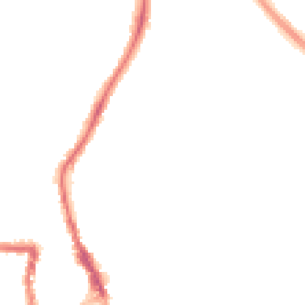 Night-time road noise heatmap for SN3 1EE