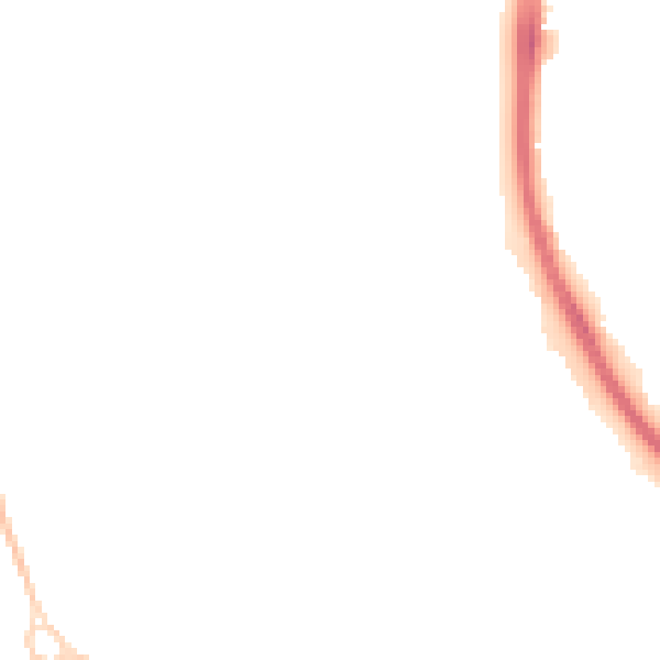 Night-time road noise heatmap for SN3 1EX