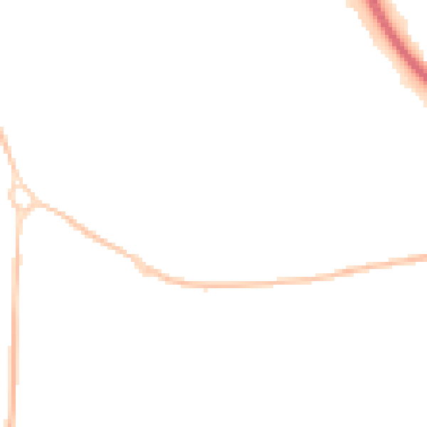 Night-time road noise heatmap for SN3 1JT