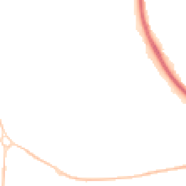 Night-time road noise heatmap for SN3 1LQ