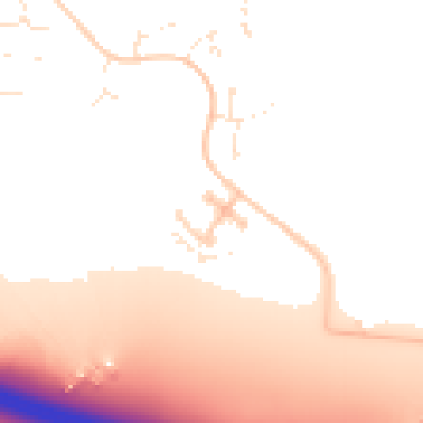 Daytime road noise heatmap for SN3 1NH