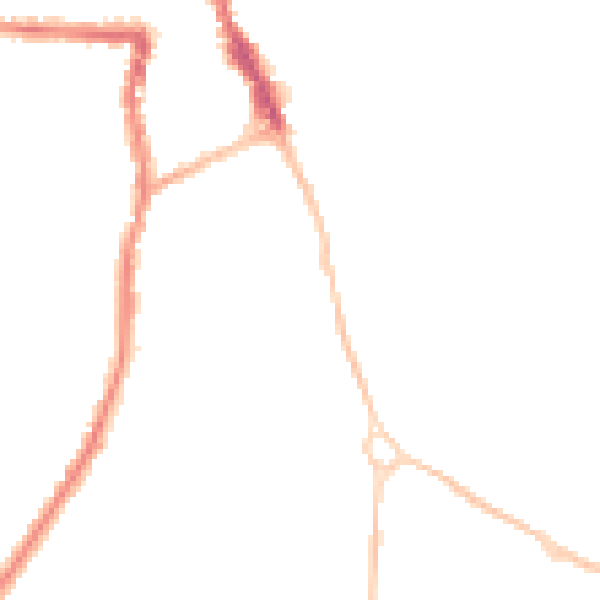Night-time road noise heatmap for SN3 1PB