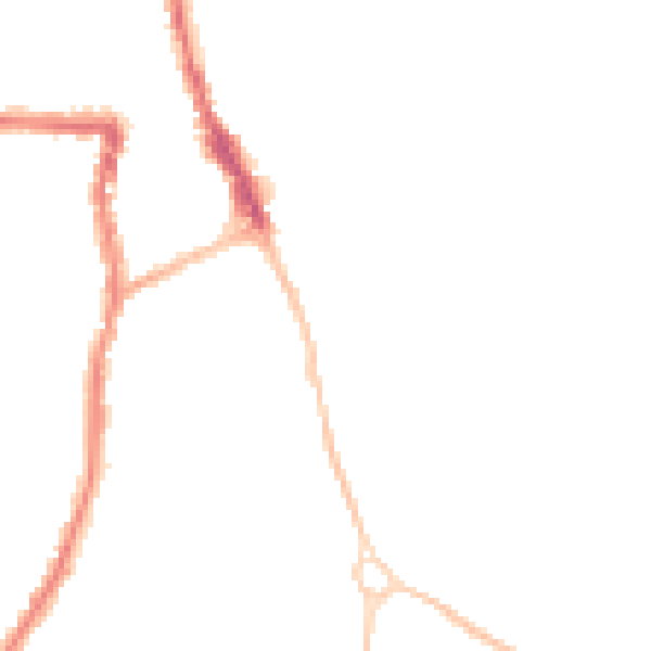 Night-time road noise heatmap for SN3 1QW