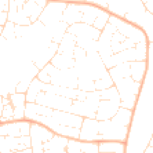 Daytime road noise heatmap for SN3 2NU