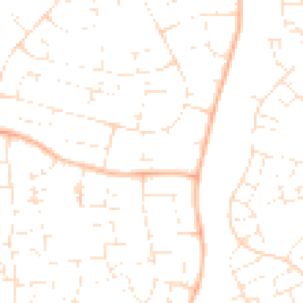 Daytime road noise heatmap for SN3 2PG