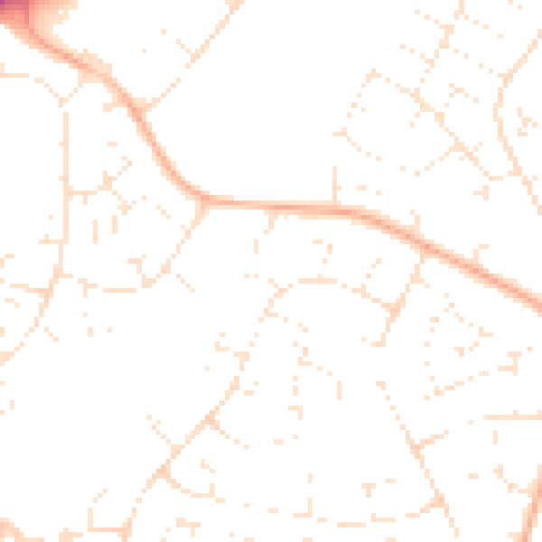 Daytime road noise heatmap for SN3 2RD