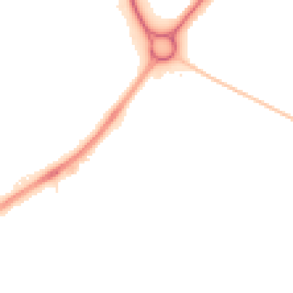 Night-time road noise heatmap for SN3 3JJ