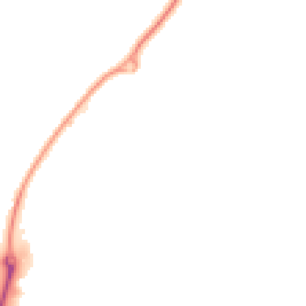 Night-time road noise heatmap for SN3 4AG