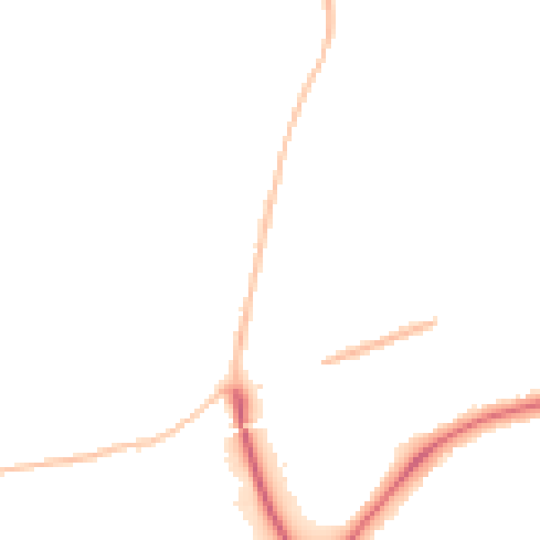 Night-time road noise heatmap for SN3 4DA