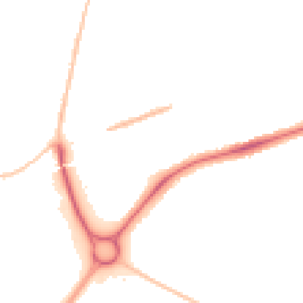 Night-time road noise heatmap for SN3 4FJ