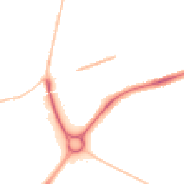Night-time road noise heatmap for SN3 4HA