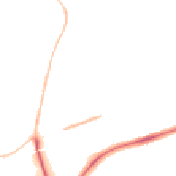 Night-time road noise heatmap for SN3 4JN