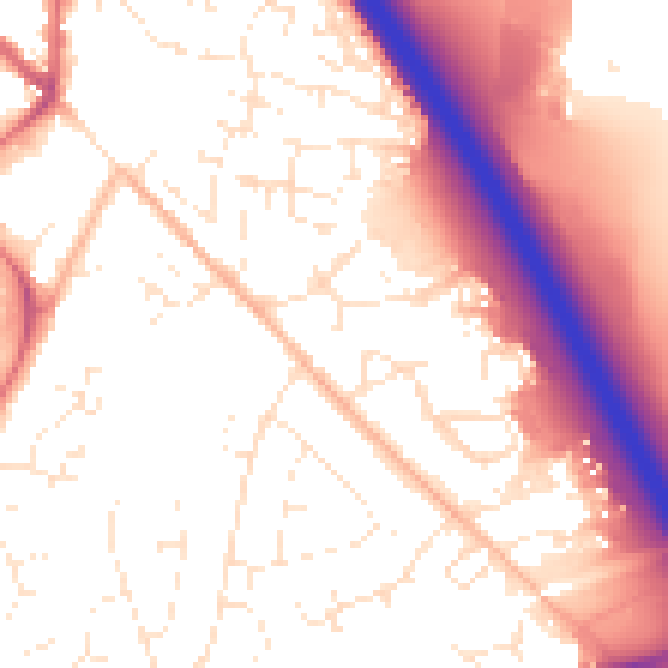 Daytime road noise heatmap for SN3 4LG
