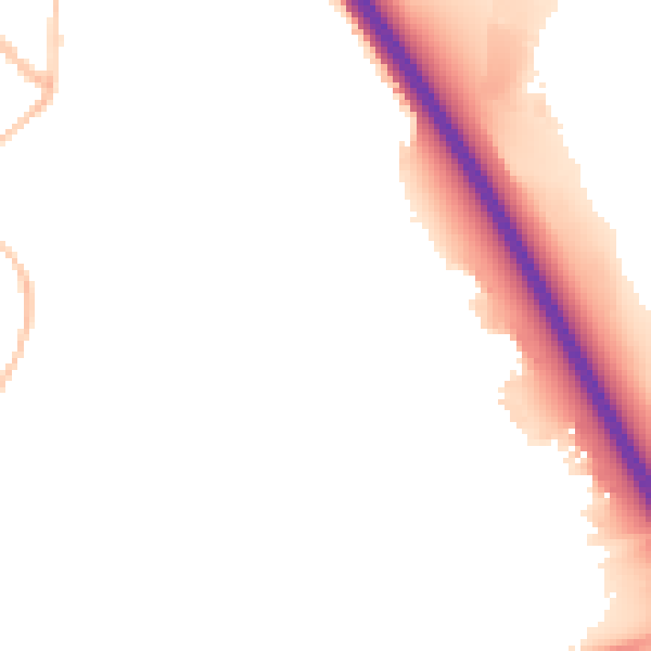 Night-time road noise heatmap for SN3 4LG