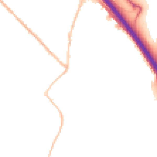 Night-time road noise heatmap for SN3 4NL