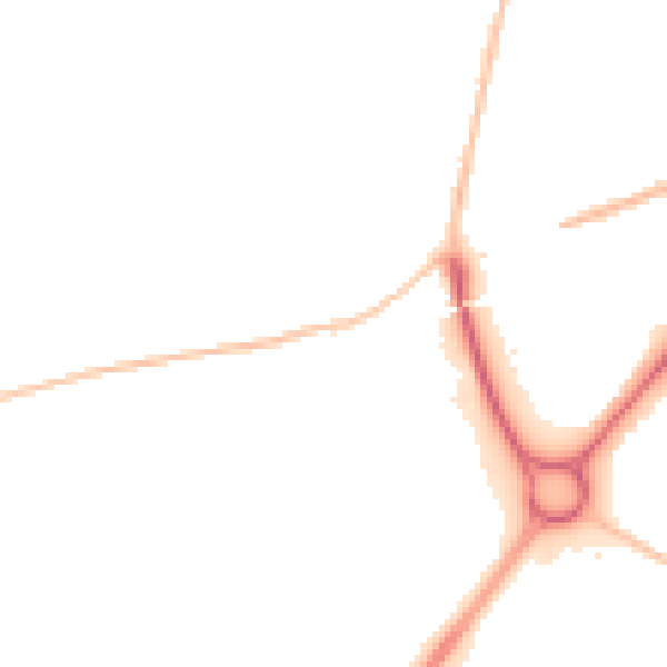 Night-time road noise heatmap for SN3 4PD