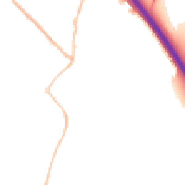 Night-time road noise heatmap for SN3 4PP