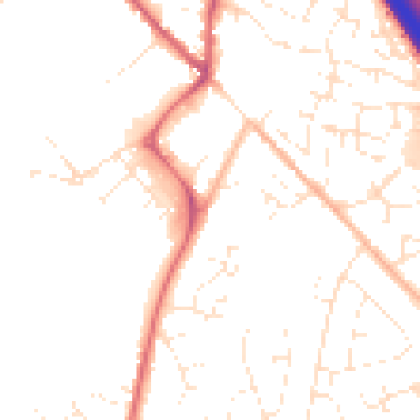 Daytime road noise heatmap for SN3 4PU