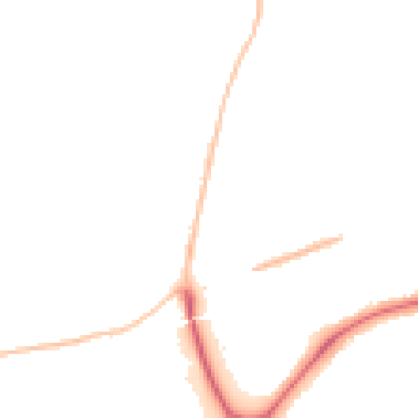 Night-time road noise heatmap for SN3 4PW