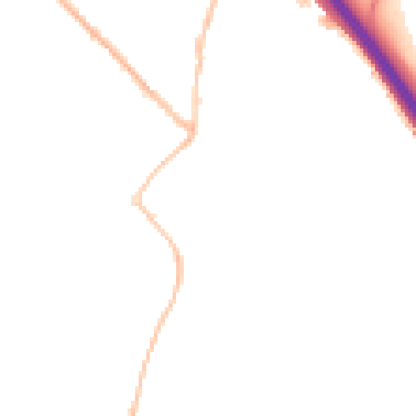 Night-time road noise heatmap for SN3 4PZ