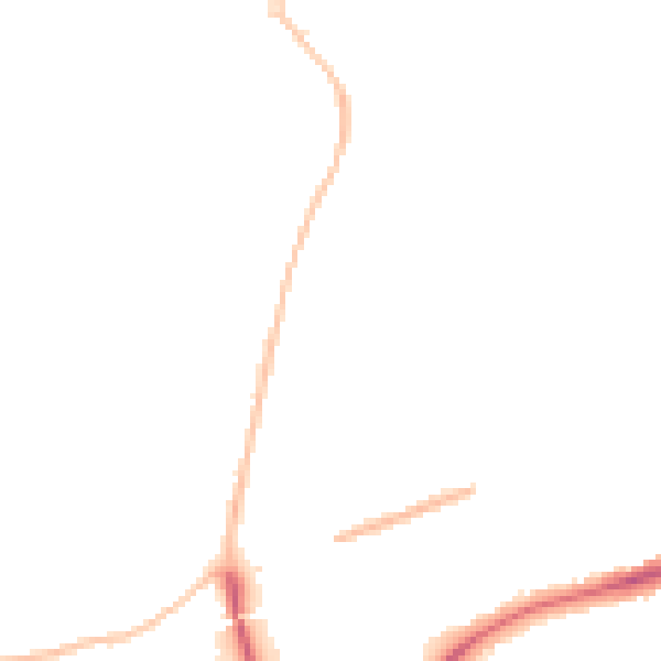 Night-time road noise heatmap for SN3 4QT