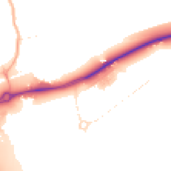 Daytime road noise heatmap for SN3 4RU