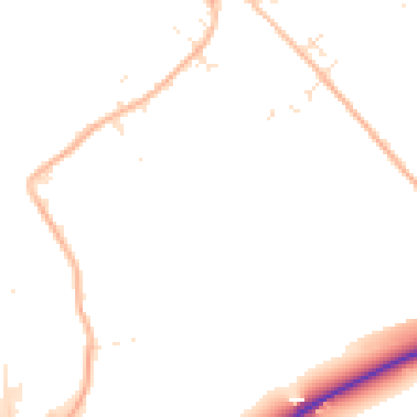 Daytime road noise heatmap for SN3 4SJ