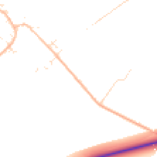 Daytime road noise heatmap for SN3 4SS