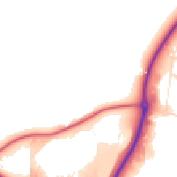 Daytime road noise heatmap for SN3 4TD