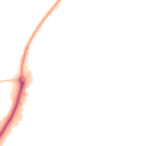 Night-time road noise heatmap for SN3 4TQ