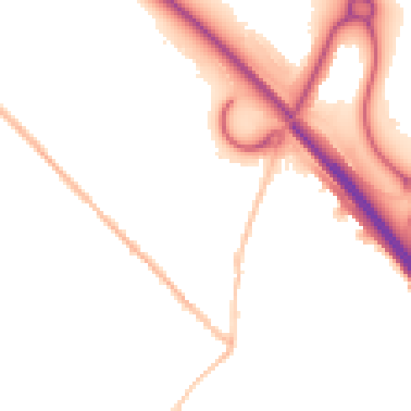 Night-time road noise heatmap for SN3 4UH