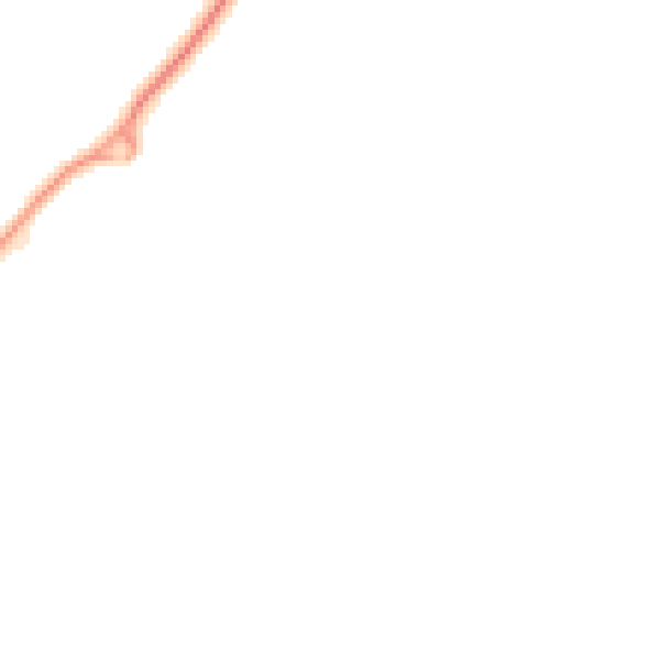 Night-time road noise heatmap for SN3 4WB