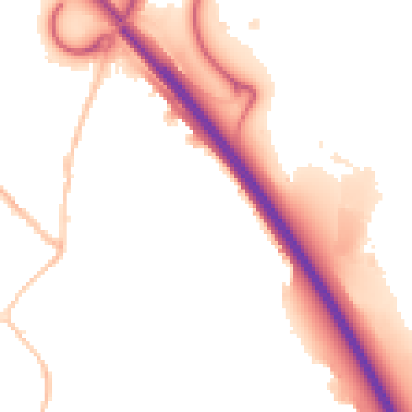 Night-time road noise heatmap for SN3 4XS