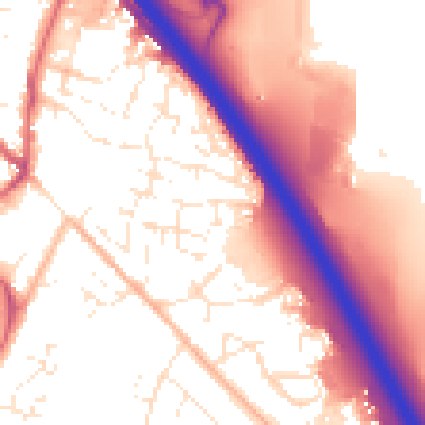 Daytime road noise heatmap for SN3 4XT