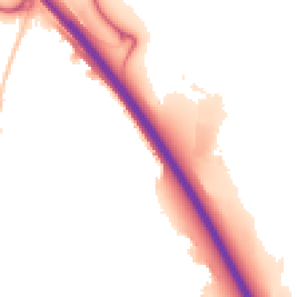 Night-time road noise heatmap for SN3 4YB
