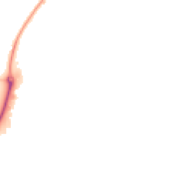 Night-time road noise heatmap for SN3 4YF