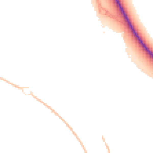 Night-time road noise heatmap for SN3 5AF
