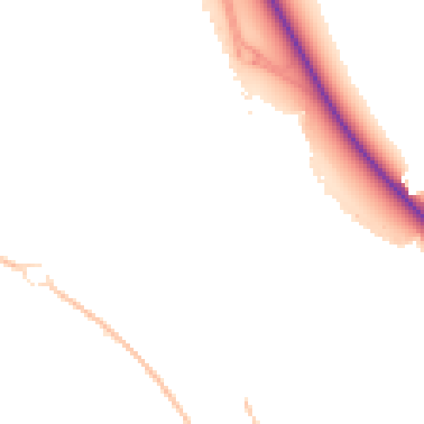Night-time road noise heatmap for SN3 5AH