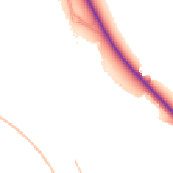 Night-time road noise heatmap for SN3 5AL