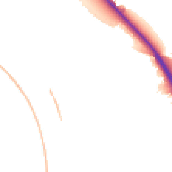 Night-time road noise heatmap for SN3 5BW