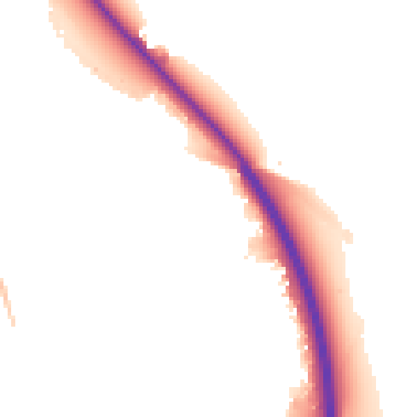 Night-time road noise heatmap for SN3 5DB