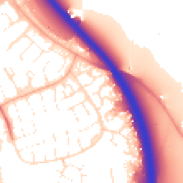 Daytime road noise heatmap for SN3 5DF