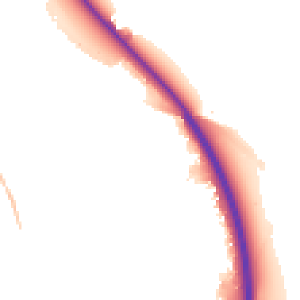 Night-time road noise heatmap for SN3 5DF