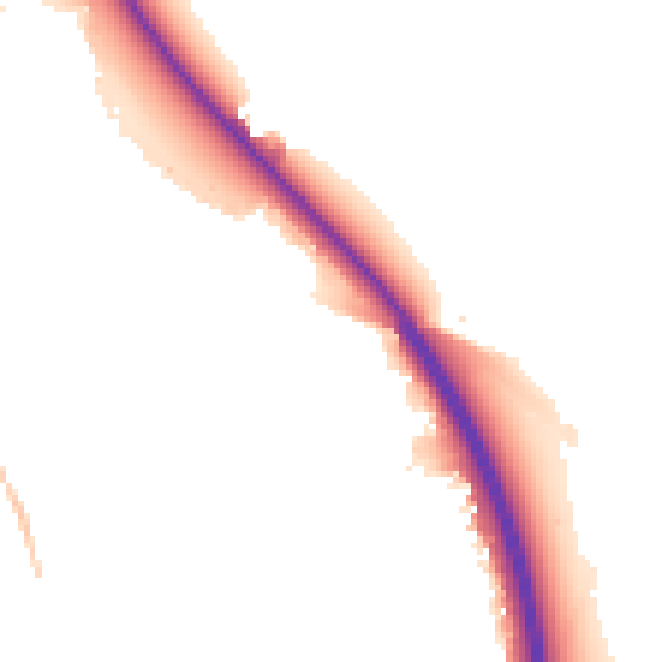 Night-time road noise heatmap for SN3 5DG