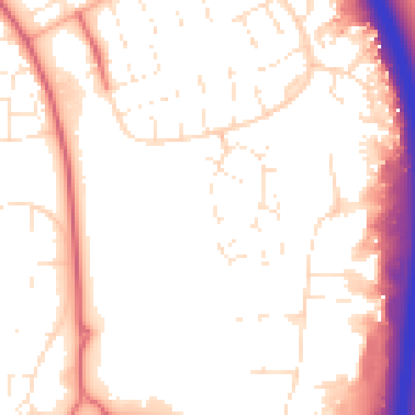 Daytime road noise heatmap for SN3 5HP