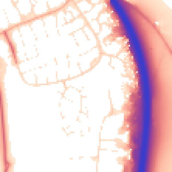 Daytime road noise heatmap for SN3 5LS