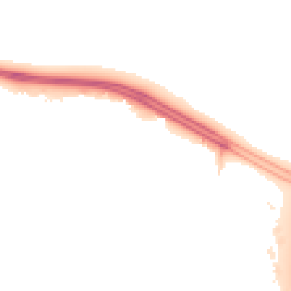 Night-time road noise heatmap for SN3 6BF