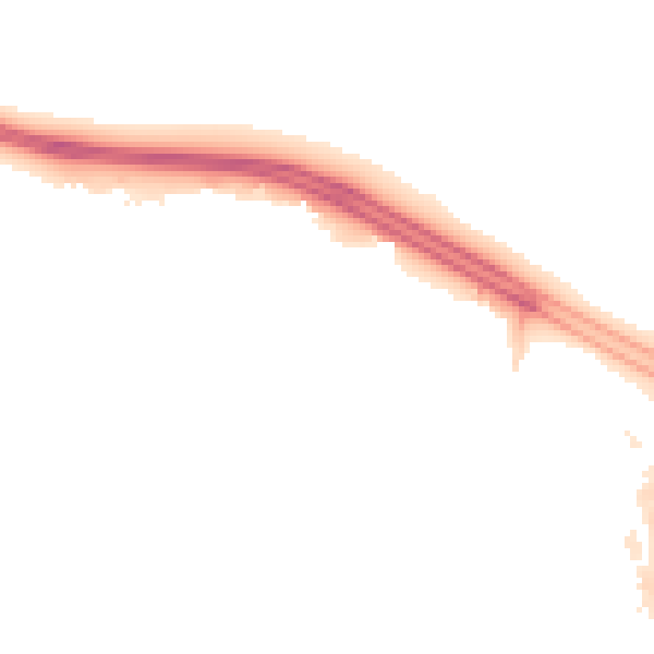 Night-time road noise heatmap for SN3 6BG