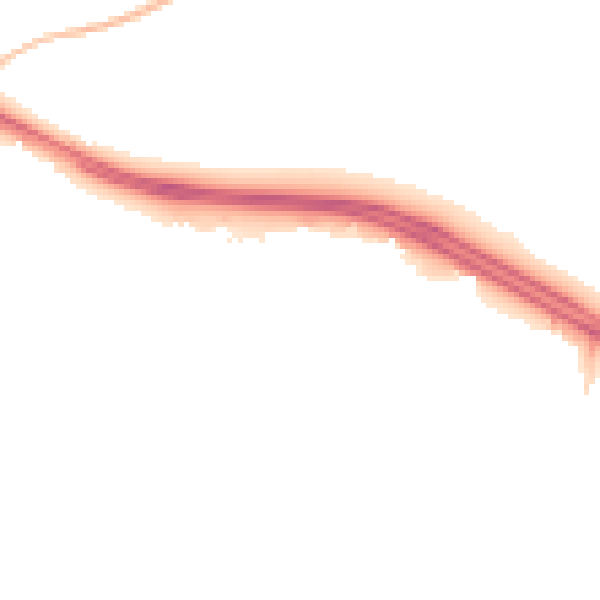 Night-time road noise heatmap for SN3 6BQ